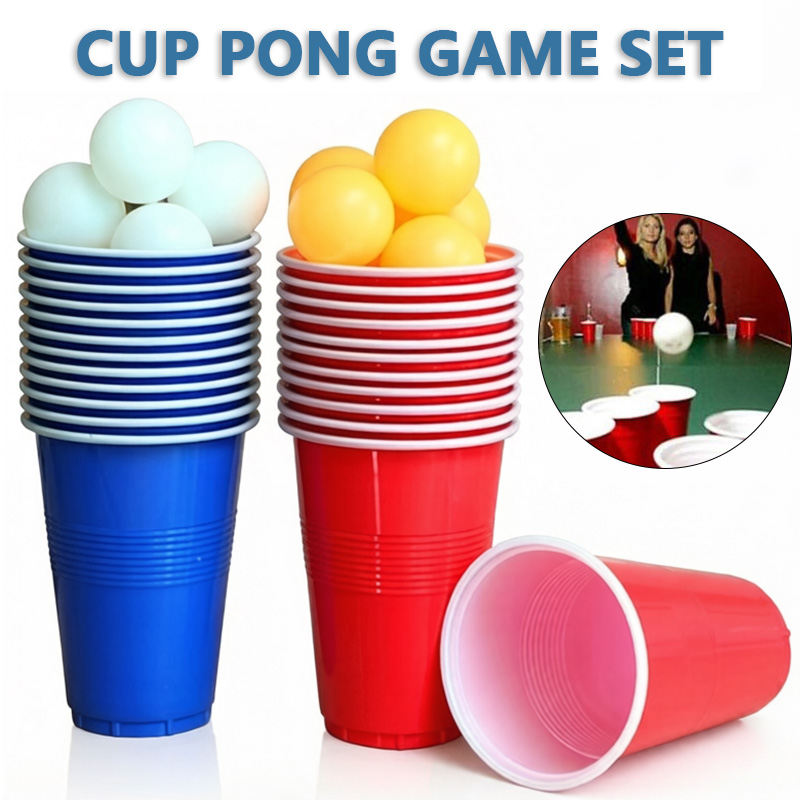 Juego de Beer Pong y Vasos par - Table Tennis Olympics reseña y precio